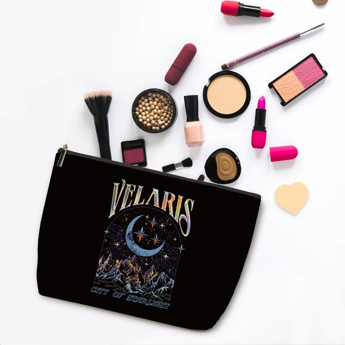 Fantasy Makeup Bag, Book Lovers Gifts Fantasy Novel Merch Cosmetic Bag, Bookish Gifts Book Club Gifts for Women Girl Book Fans Best Friends Daughter, Toiletry Bag for Christmas Halloween Birthday