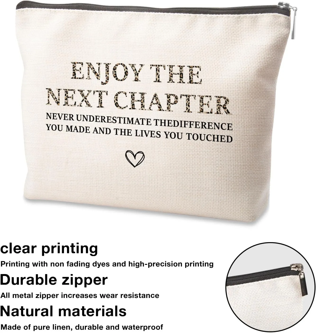 Farewell Makeup Bag for Coworkers - Going Away Gifts for Leader, Mom, Grandma & More