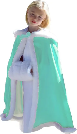 Flower Girl Winter Hooded Cloak Winter Wedding Cap for Kids Party Cape Cristmas Wraps