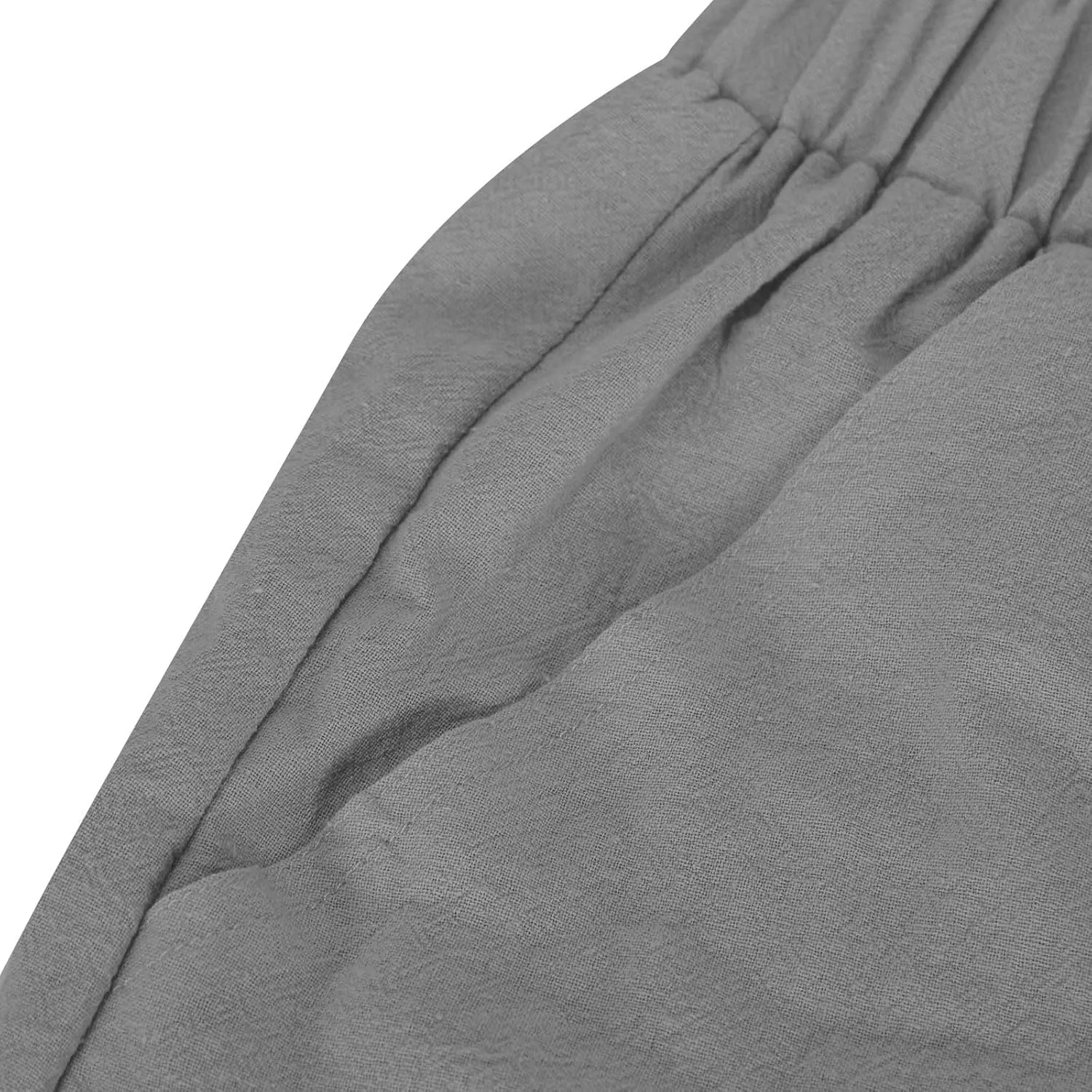 Flowy Pants for Women Straight Leg Cotton Linen Palazzo Trousers Elastic High Waisted Summer Casual Beach Outfit