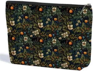 Fruit Classic Flower Botanical Floral Makeup Bag Toiletry Bag Cosmetic Bag Christmas Boss Day Birthday Thanksgiving Graduation Gifts for Women Girls Sister Coworker Bestie Daughter Teacher Friends