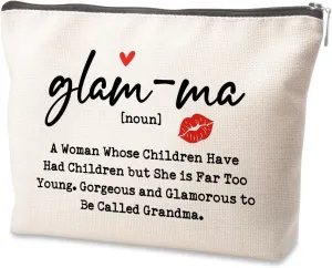 Gifts for Grandma & Nana - Makeup Bag & Travel Pouch for Mother's Day, Birthday & Christmas