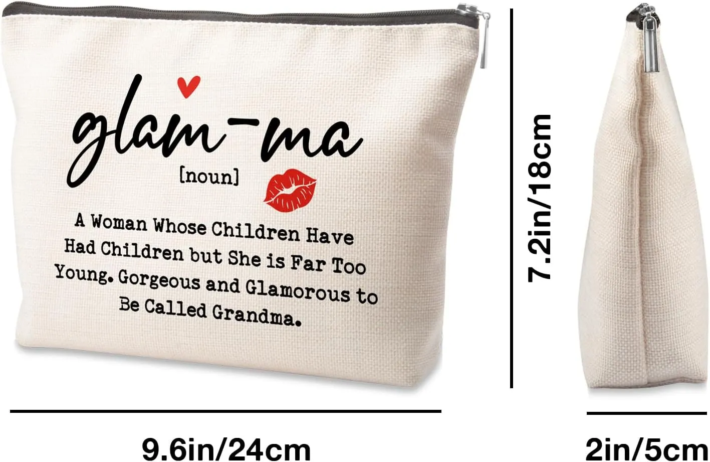 Gifts for Grandma & Nana - Makeup Bag & Travel Pouch for Mother's Day, Birthday & Christmas