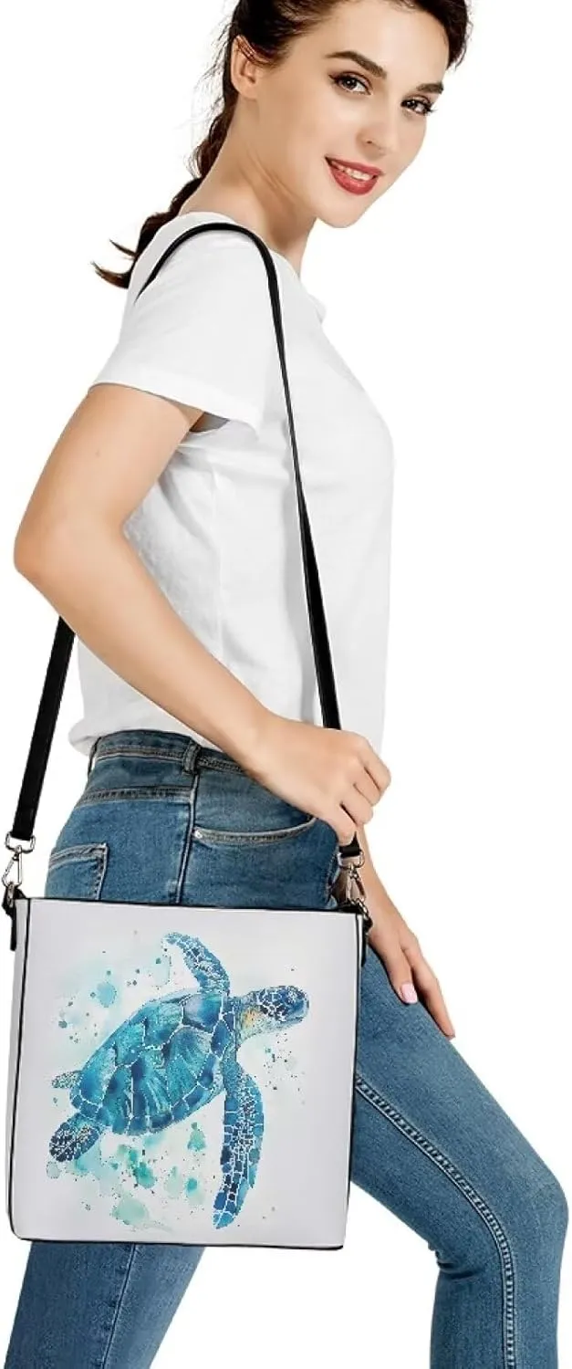 Giraffe Tote Bags PU Leather Purses Handbags for Women Top Handle Ladies Shoulder Satchel Bags