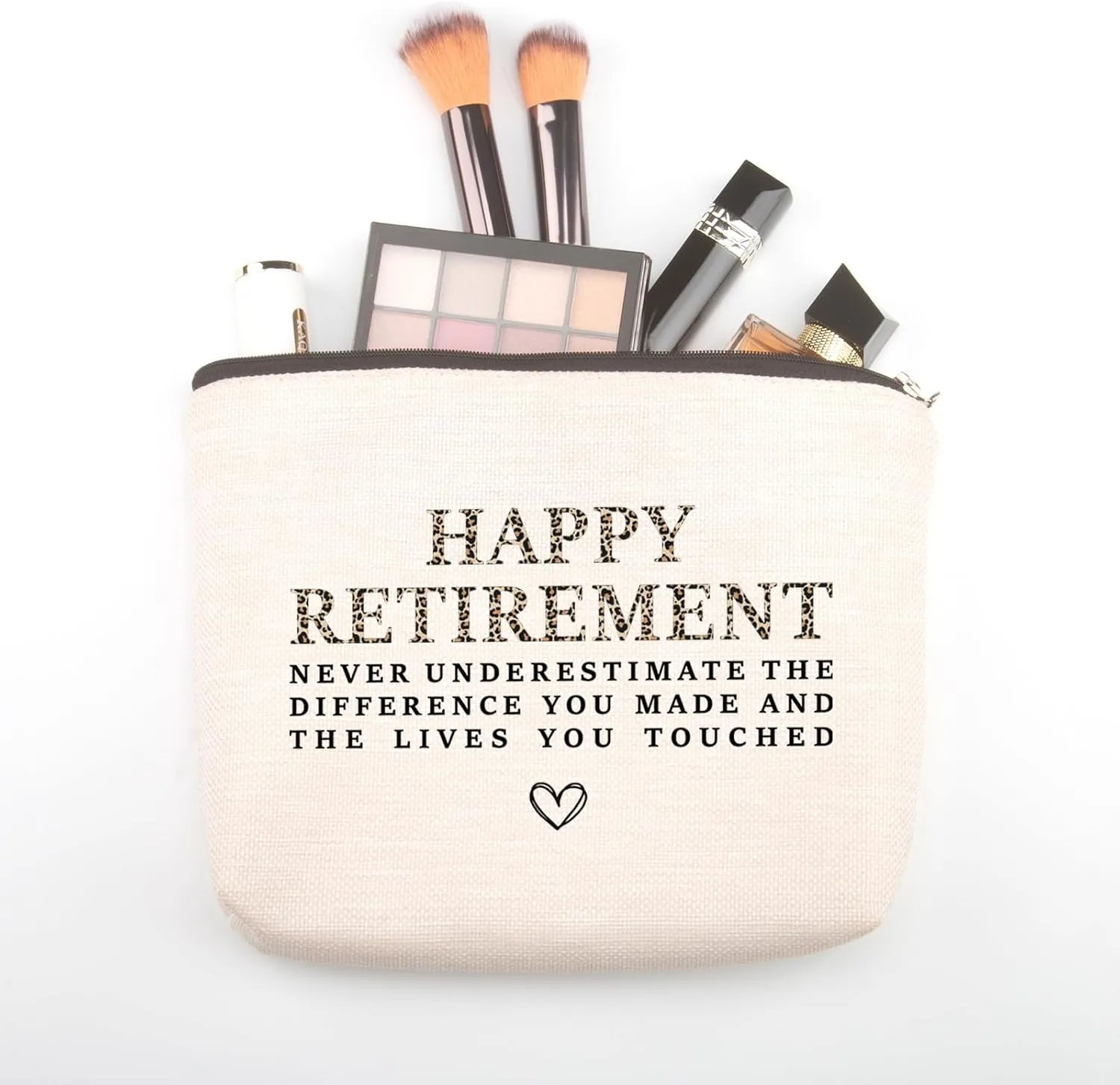 Going Away Gifts for Coworkers - Makeup Bag Happy Retirement Makeup Bag for Women Leader Coworker Grandma Mom Aunt