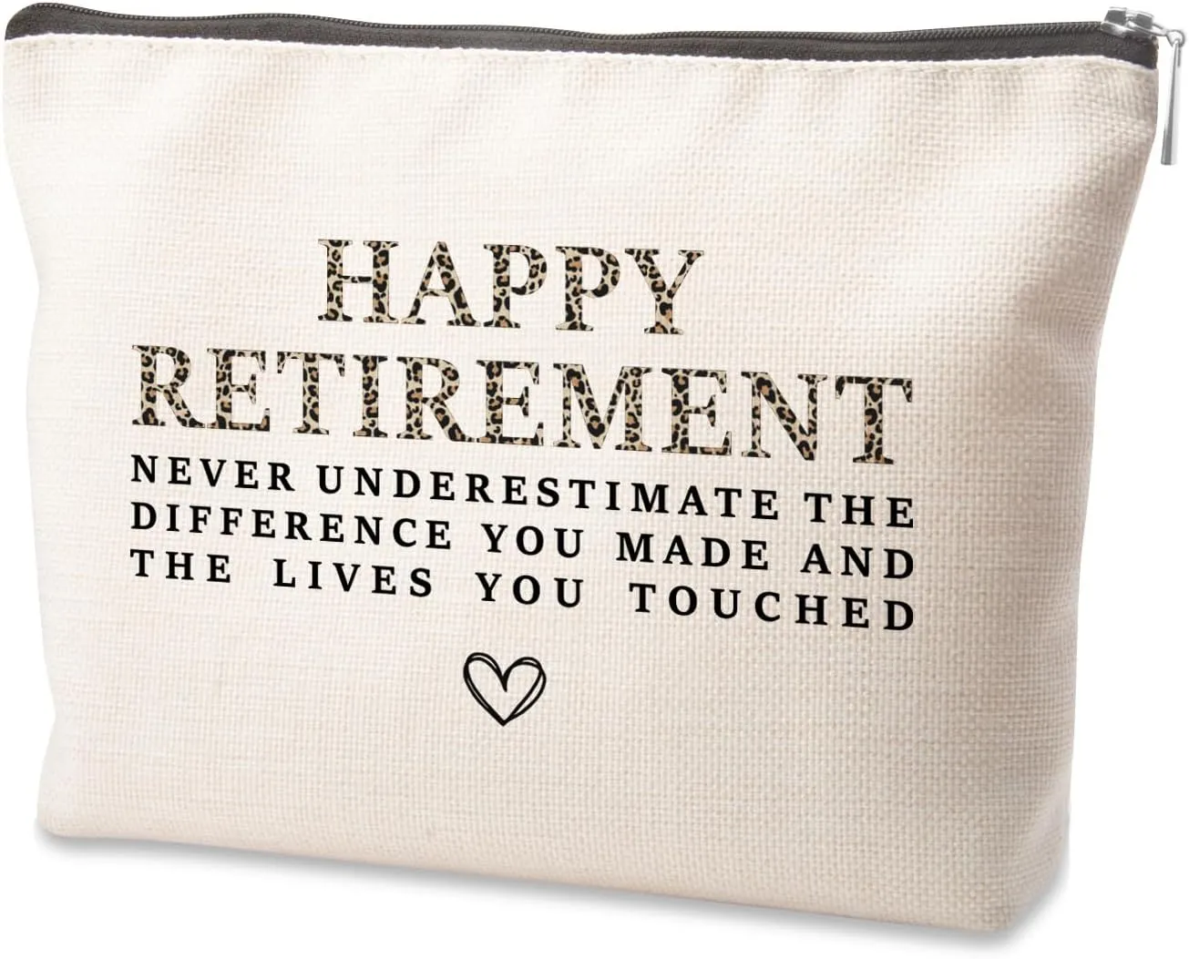 Going Away Gifts for Coworkers - Makeup Bag Happy Retirement Makeup Bag for Women Leader Coworker Grandma Mom Aunt