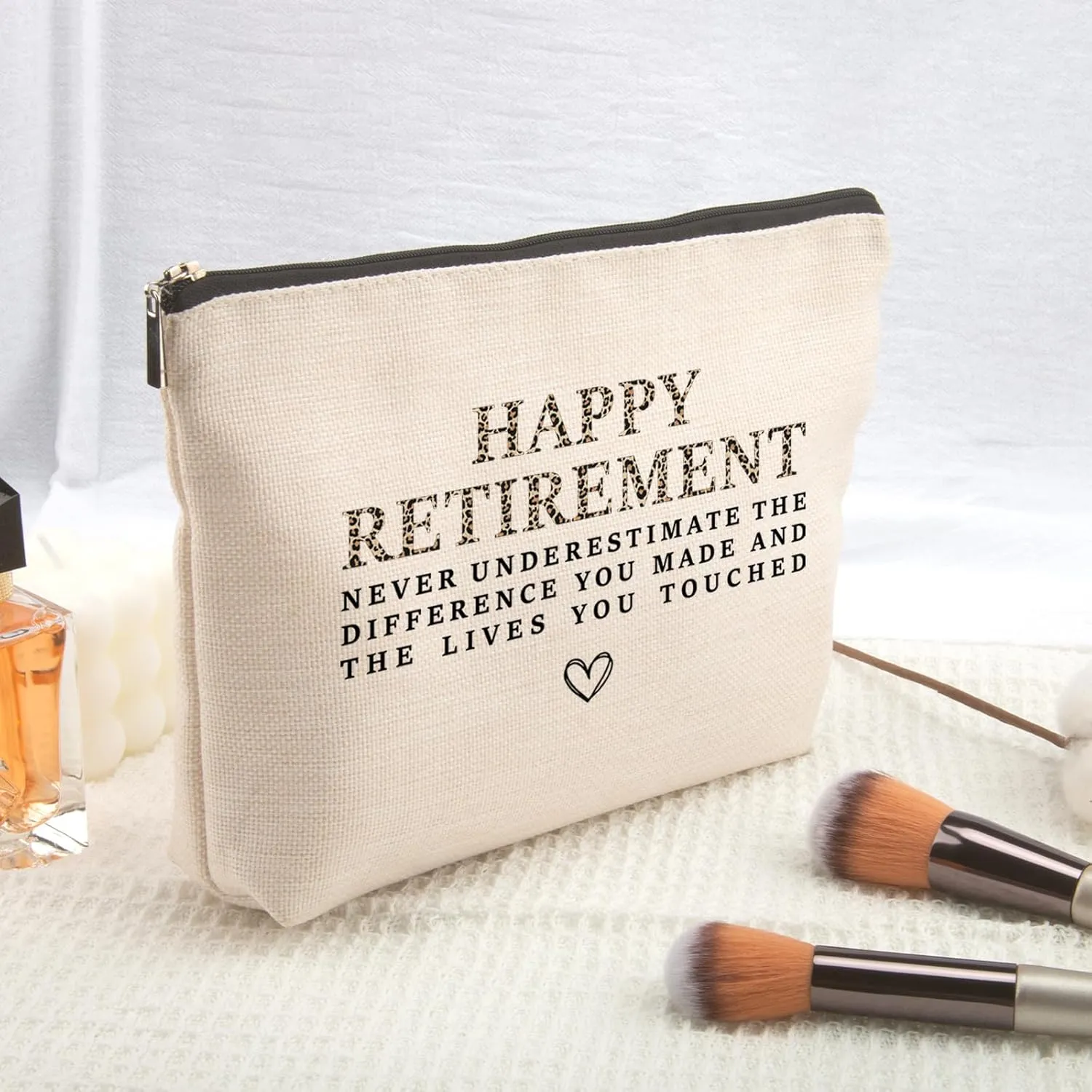 Going Away Gifts for Coworkers - Makeup Bag Happy Retirement Makeup Bag for Women Leader Coworker Grandma Mom Aunt
