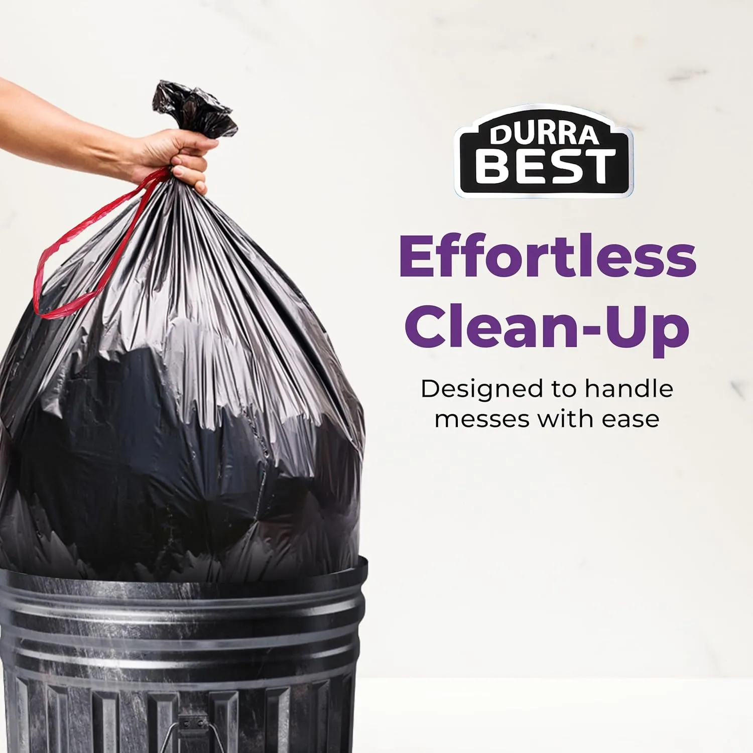 Heavy-Duty Trash Bags  36 count, 18 Gallon Black, Ultra Thick Drawstring Garbage Bags  Leak-Resistant for Home & Commercial Use, Big Trash Bags