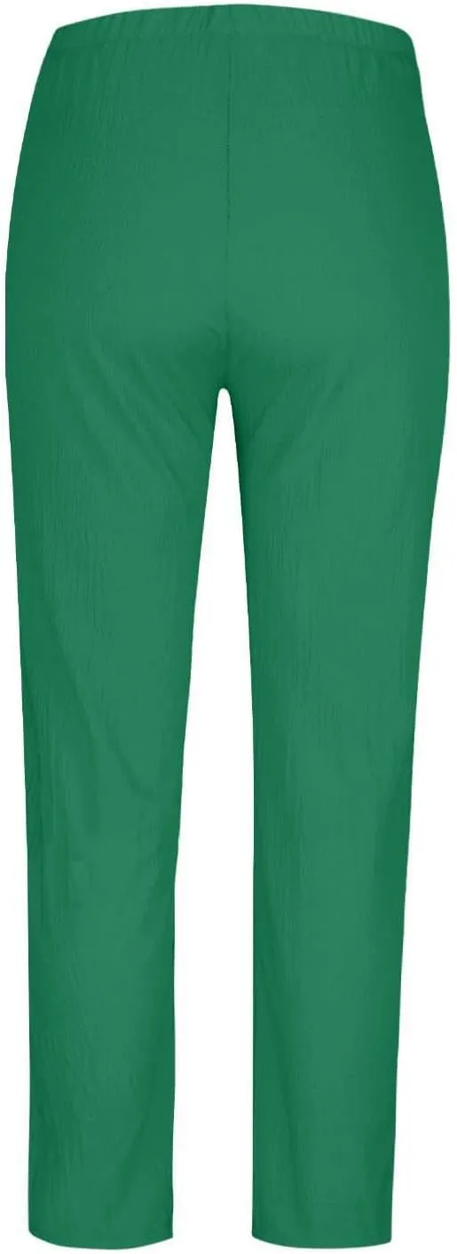 JOAU Women Cotton Linen Pants Casual Summer 2025 Straight Wide Leg Loose Comfy Elastic High Waist Beach Trouser with Pockets