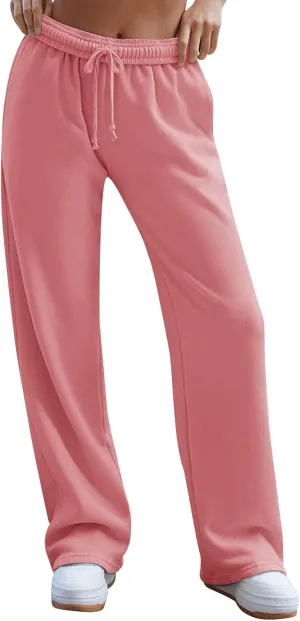 Jogger Scrubs for Women Palazzo Workout Casual High Waisted Sweatpants Athletic with