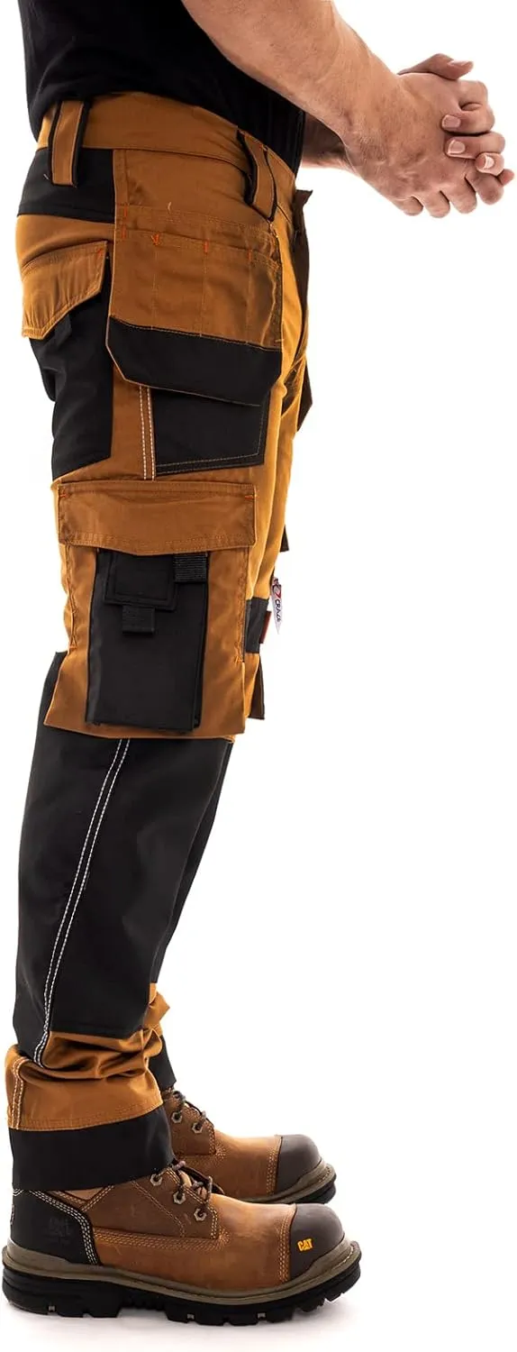 Juicy Trendz Men's Heavy Duty Work Cargo Pants  Reinforced Knees, Multi-Pocket Trousers for Construction & Mechanics