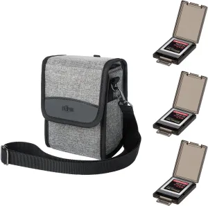 KIWIFOTOS Camera Bag Case for Fujifilm Fuji X100VI X100V X100F Sony A6700 A6600  6 Pack CFexpress Type-B/XQD Memory Card Case