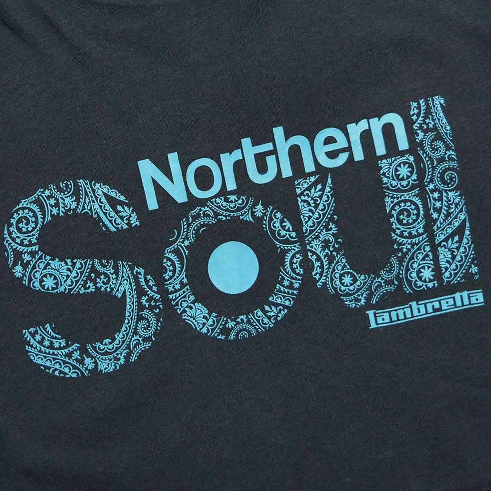 Lambretta Mens Paisley Northern Soul Crew Neck T-Shirt
