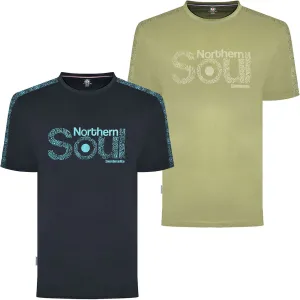 Lambretta Mens Paisley Northern Soul Crew Neck T-Shirt