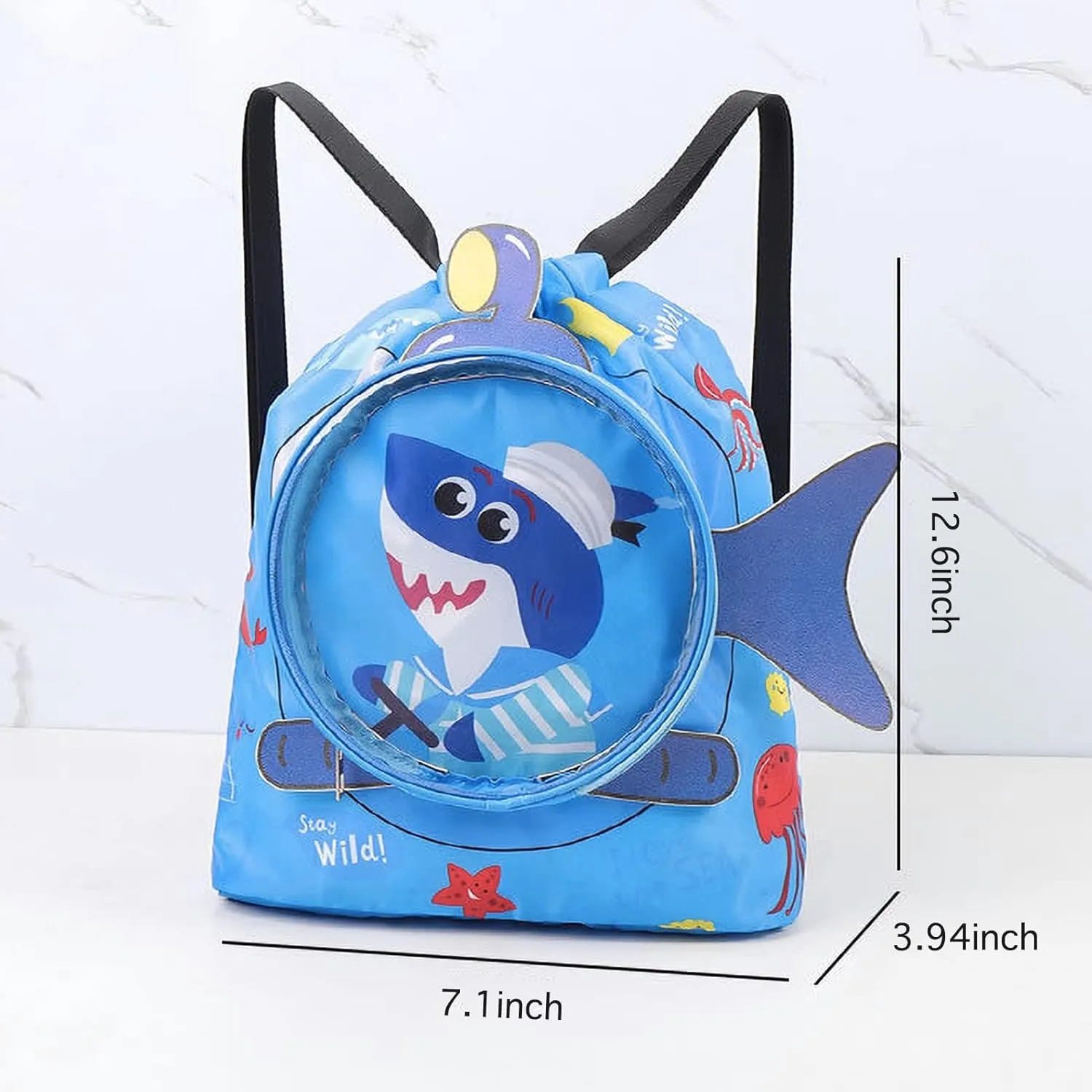 Lightweight Drawstring Gym Bag Swim Bags Yogo Backpack Waterproof Draw String Sackpack Beach Backpacks Sport Knapsack for Women Men Camping Hiking Shopping Swimming Dance Travel