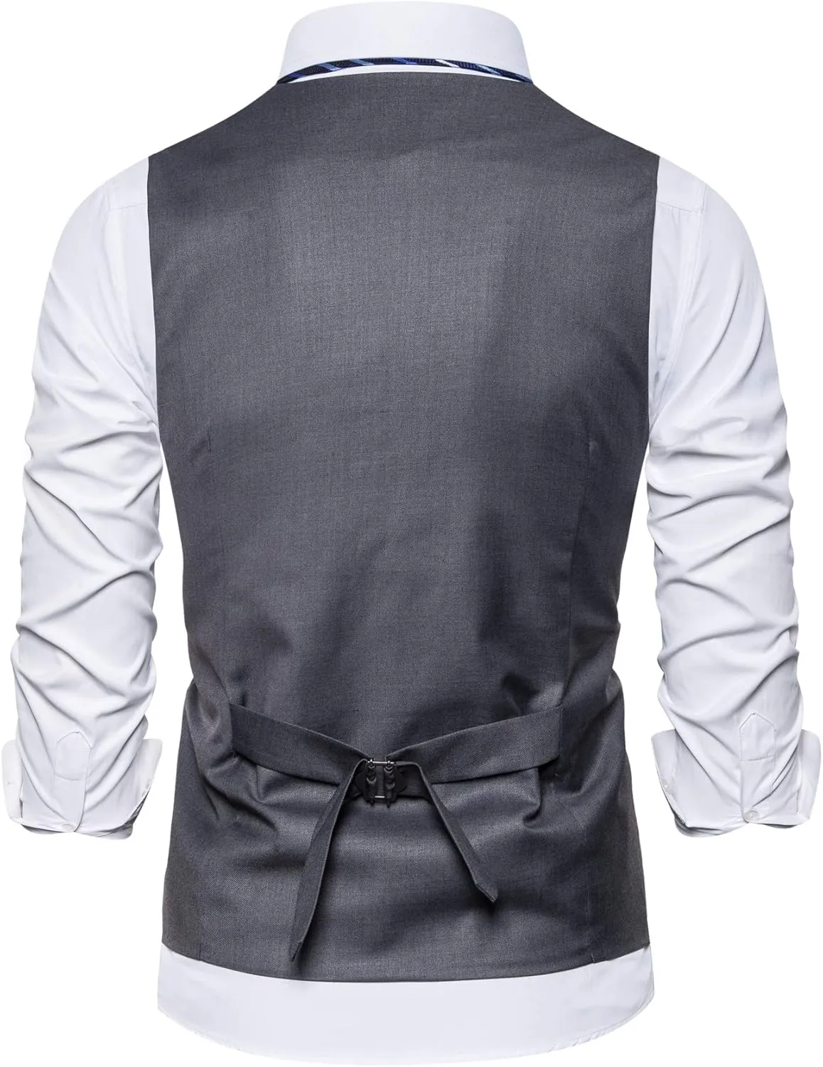Men Formal Vest Suit For Vests 5 Buttons Regular Fit Wedding Dress Waistcoat For Suit Or Tuxedo
