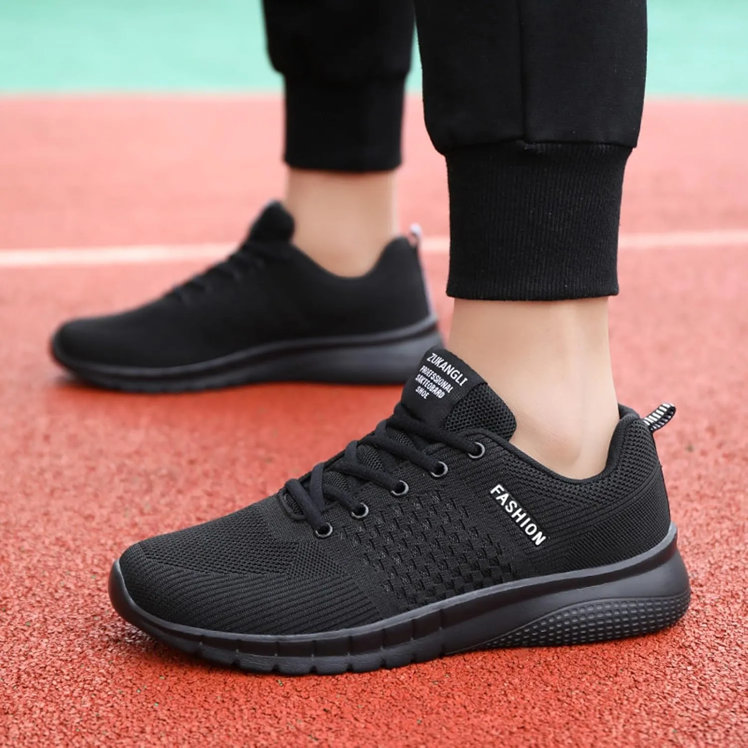 Men's Breathable Mesh Running Shoes Comfortable Lightweight Casual Walking Shoe Men's Arch Support Insole Shoes