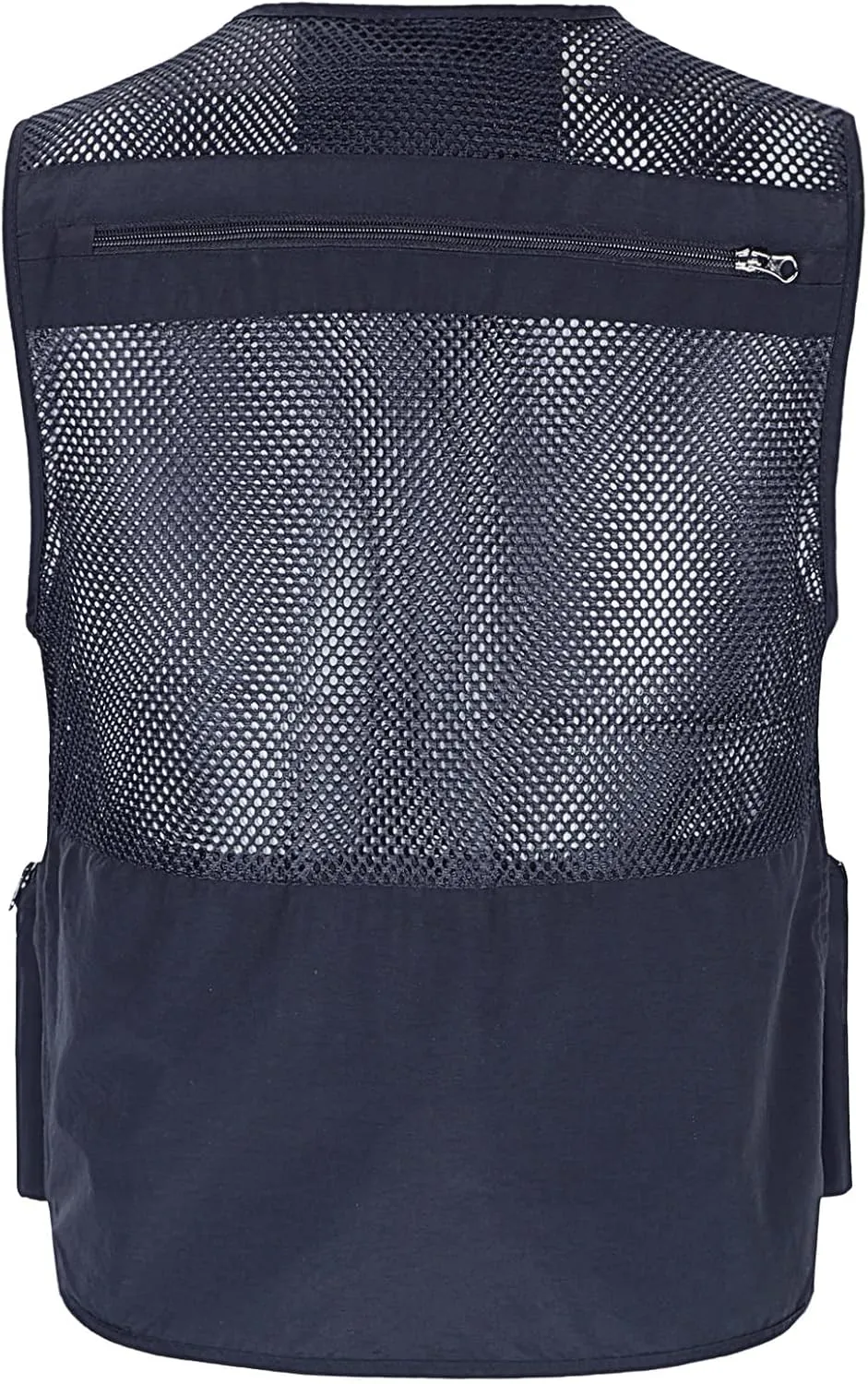 Men's Fishing Vest with Multi Pockets Summer Outdoor Mesh Vest Photography Travel Hiking Waistcoat Jacket