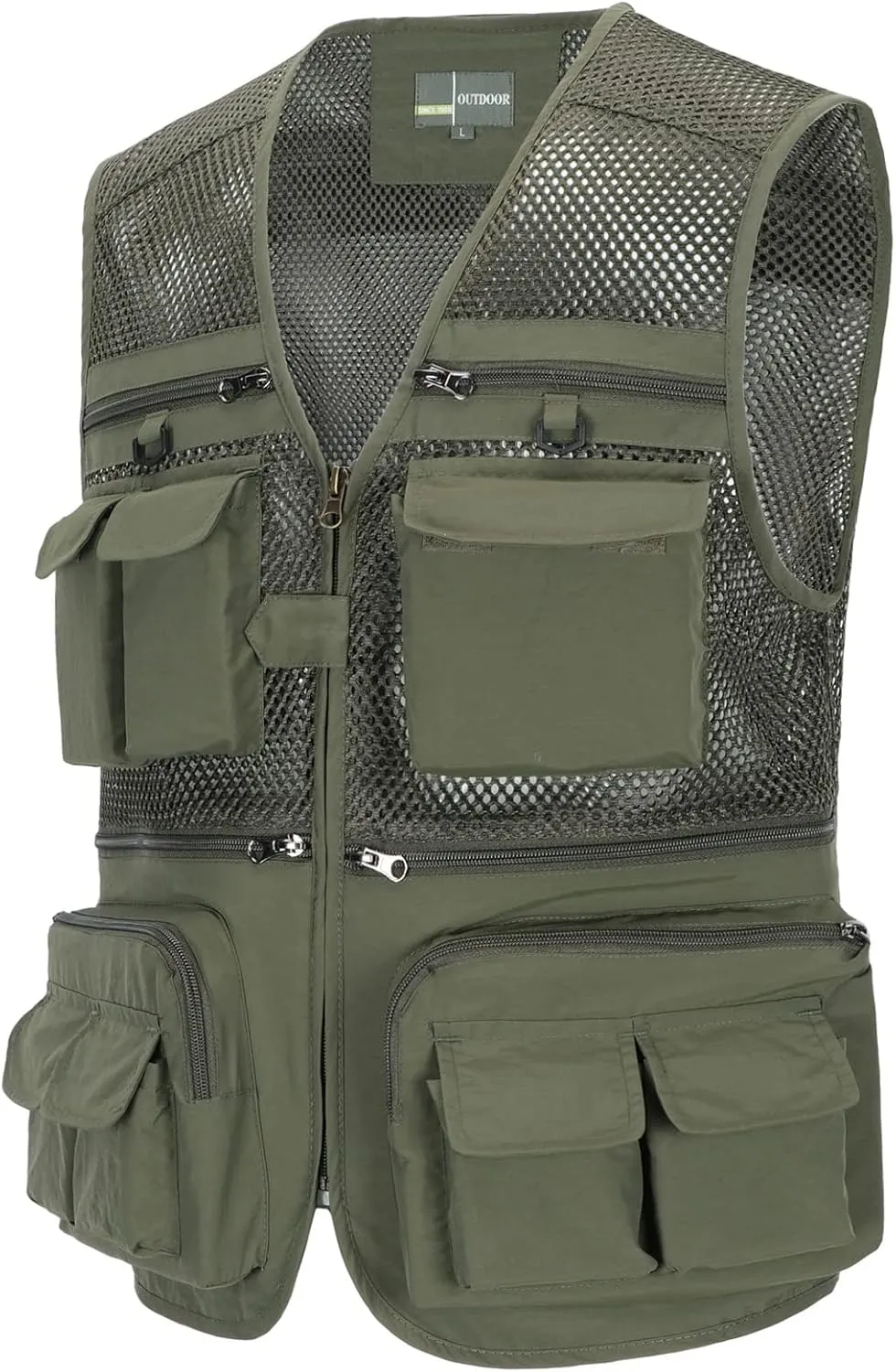 Men's Fishing Vest with Multi Pockets Summer Outdoor Mesh Vest Photography Travel Hiking Waistcoat Jacket