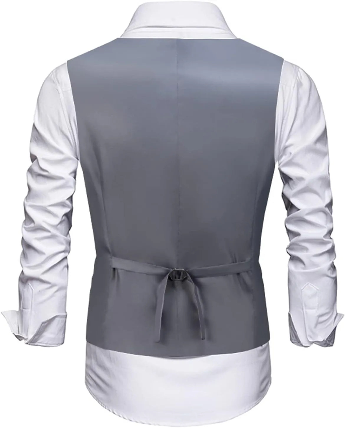 Men's Suits Vest V-Neck Sleeveless Slim Fit Jacket Groomman Casual Suit Vests for Wedding Formal Party Tuxedo for Men