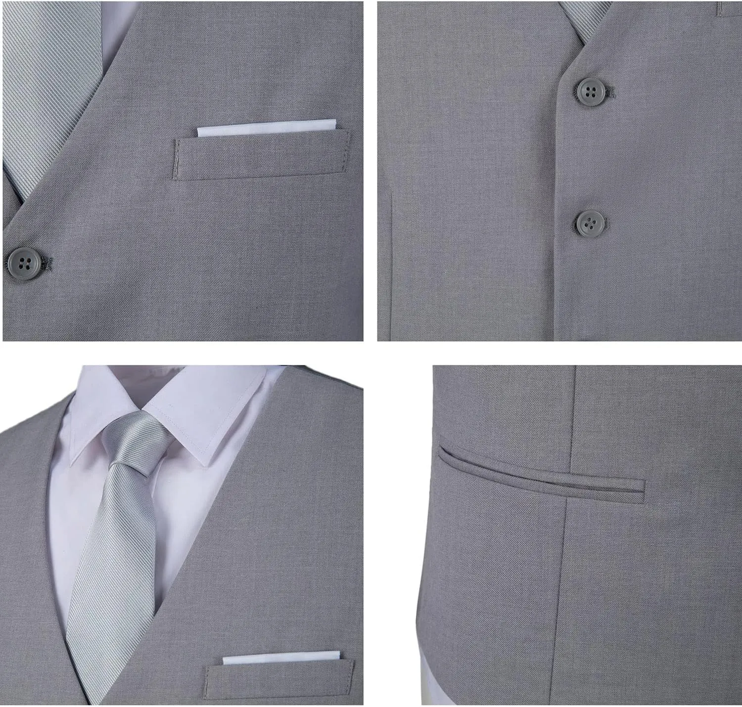 Men's Suits Vest V-Neck Sleeveless Slim Fit Jacket Groomman Casual Suit Vests for Wedding Formal Party Tuxedo for Men