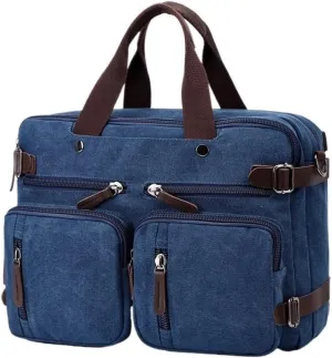 Multiple Compartment Water Resistant Laptop Bag Briefcase Business Vintage Waterproof Duffel for Travel
