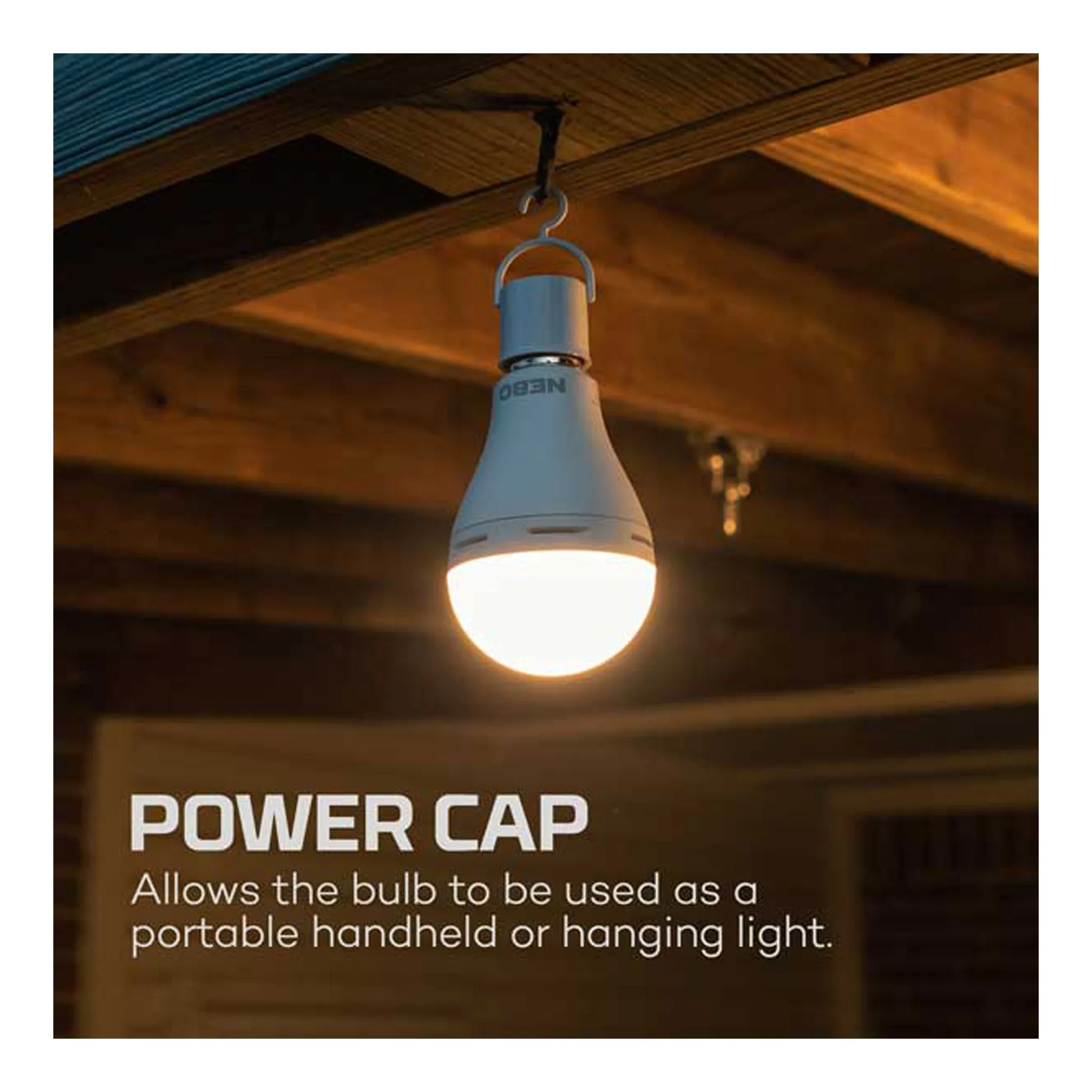 NEBO NEB-ARE-0003 Blackout Backup Emergency Bulb - Rechargeable