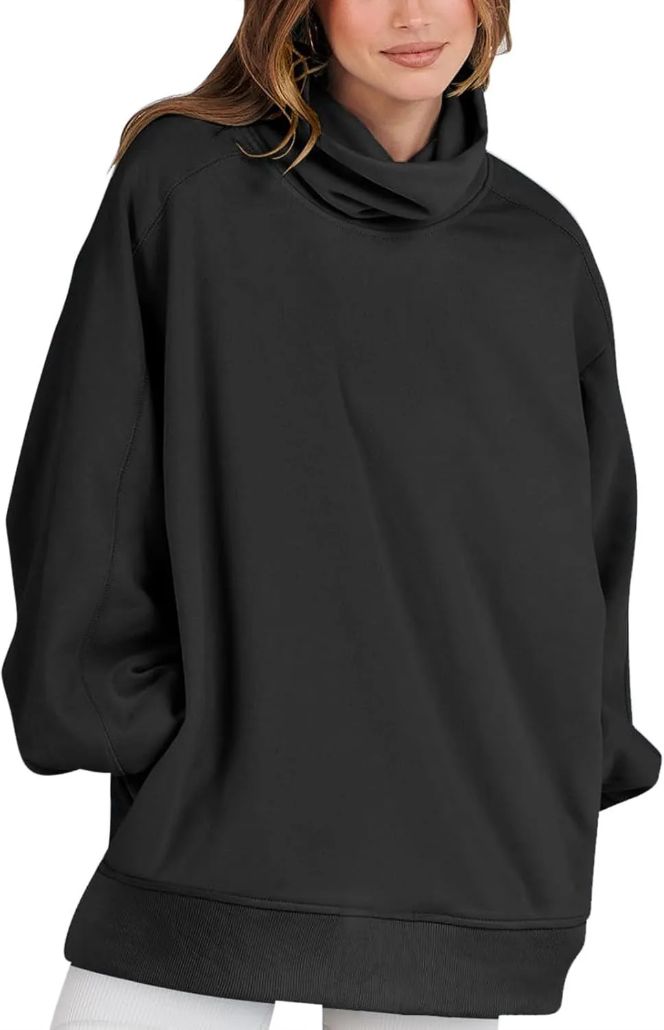 Oversized Sweatshirts for Women Long Sleeve Cowl Neck Hoodie Casual Loose Pullover Tops 2024 Fall Winter Clothes