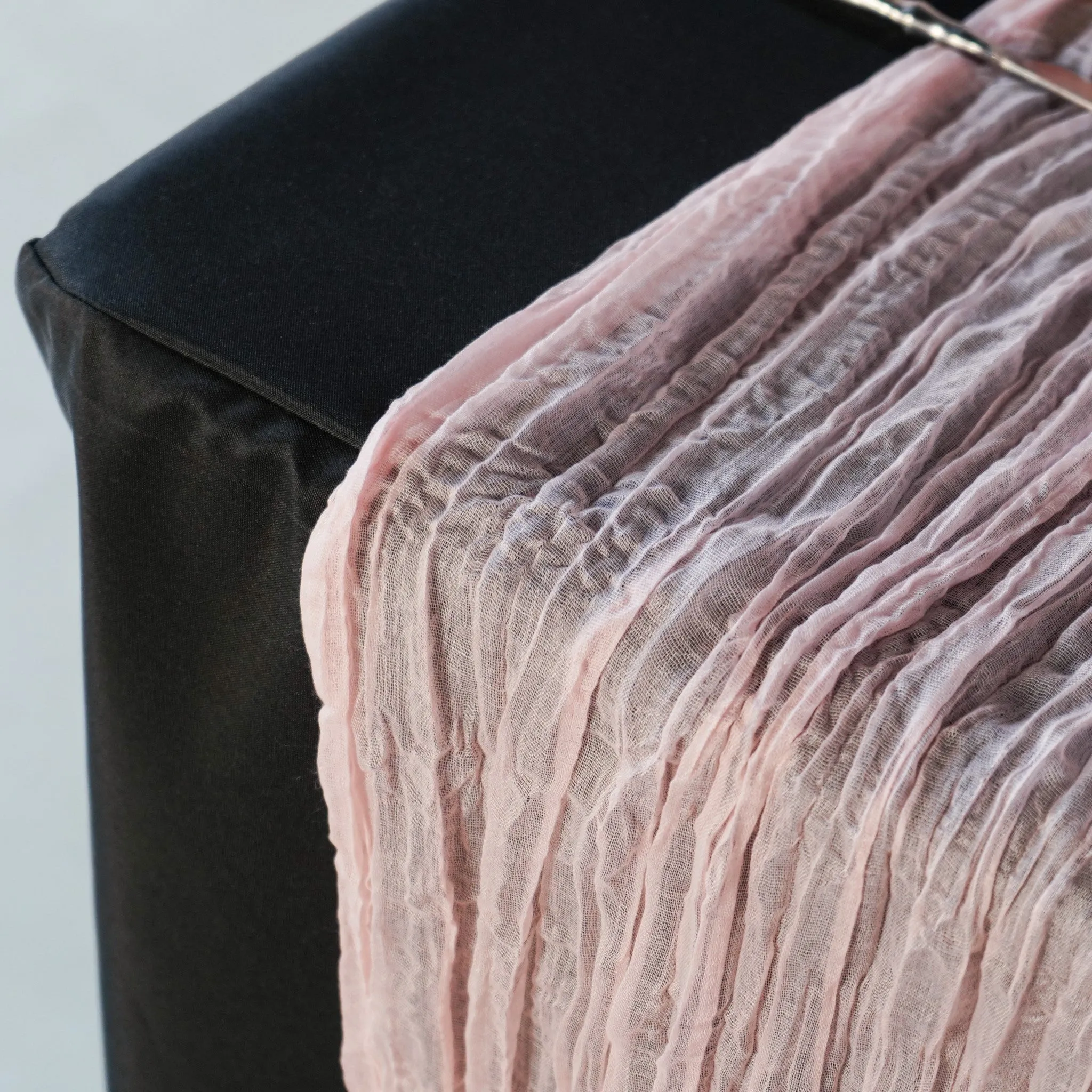 Premium Cheesecloth Table Runner 16FT x 25" - Blush/Rose Gold