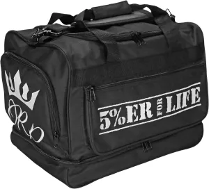 Rich Piana 5% Nutrition Sports Duffle & Gym Bag | Signature "RP" Crown Bag (White)