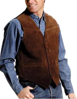 Roper Men's Suede Buckle Tie Vest