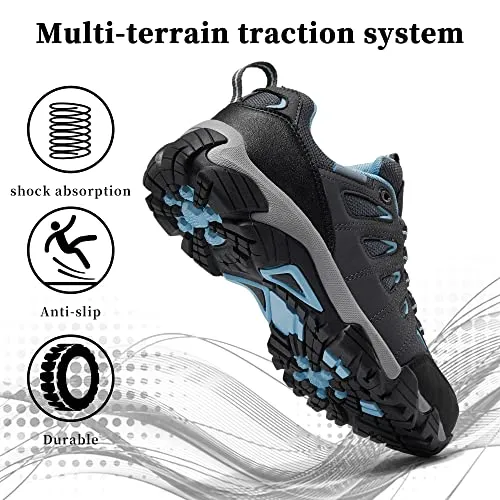 SHULOOK Hiking Shoes Women | Waterproof Shoes, Non Slip