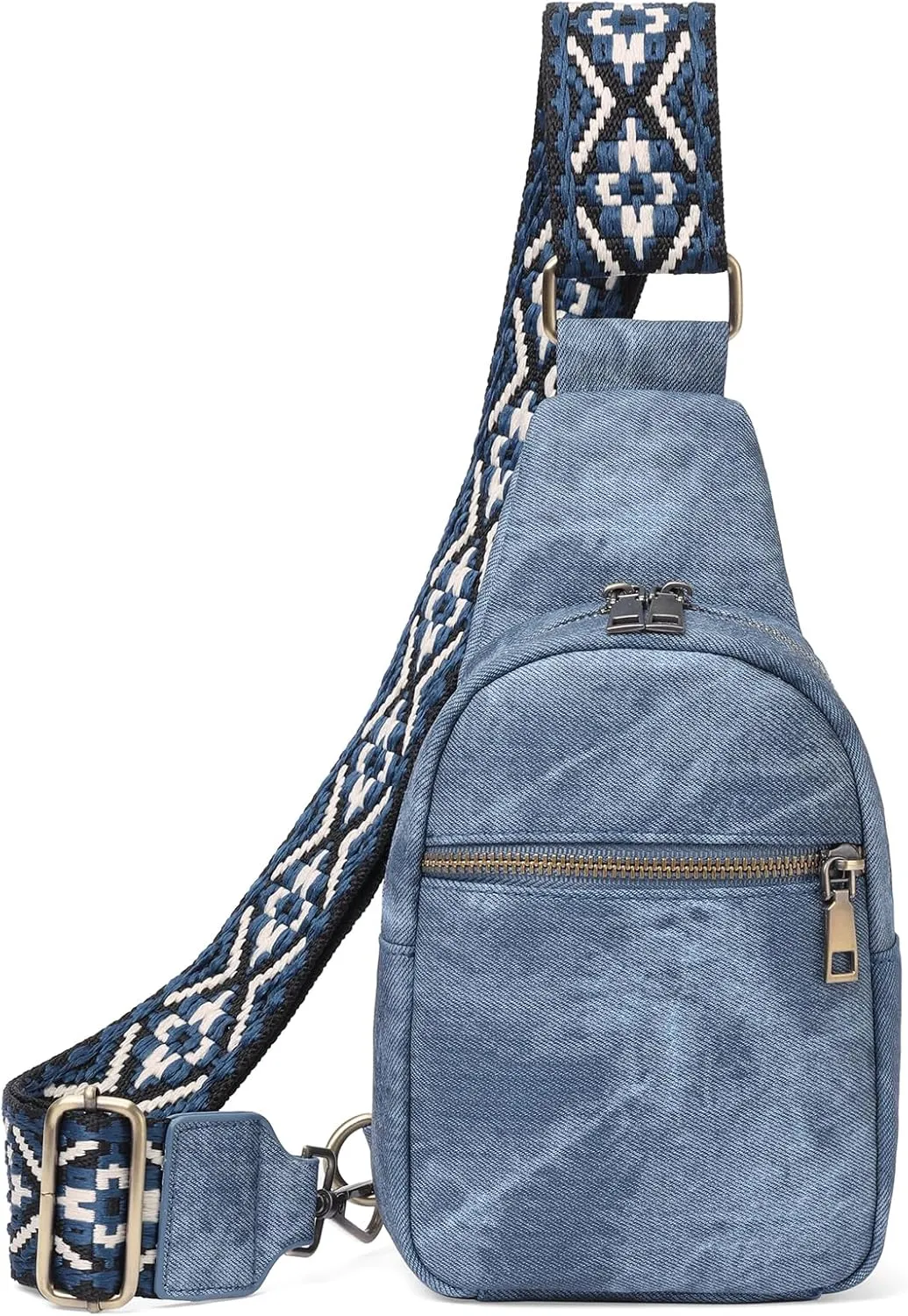 Small Sling Bag Crossbody Bags for Women Trendy Fanny Packs Crossbody Purse Leather Chest Bag for Travel Work Shopping