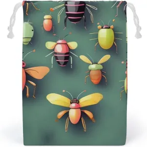 Storage Bags Makeup Bag Toy Bag Reusable Bags Toiletry Insect Atlas Printed Organizer Multi Purpose Foldable Ditty Bag Travel Pouch
