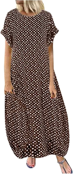 Summer Dresses for Women 2024 Long Print Pocket Women Sleeveless Women's Dress Women's Casual Dresses Shirt Dress
