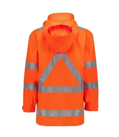 SYZMIK Men's Hi Vis X Back Ultralite Waterproof Jacket ZJ657