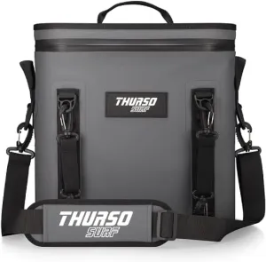 THURSO SURF Soft Cooler 24 Can Portable Ice Cooler Bag  48 hr Insulation Leakproof & Airtight Waterproof Zipper Floating Beach Cooler for Travel Camping Kayak Paddleboard