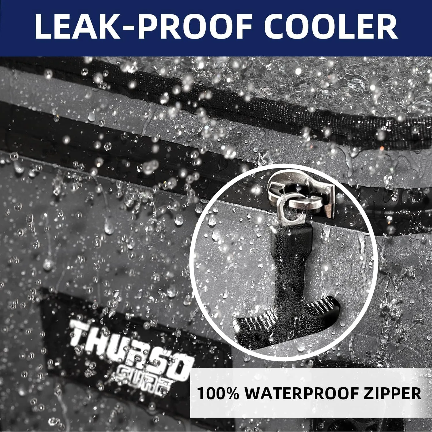 THURSO SURF Soft Cooler 24 Can Portable Ice Cooler Bag  48 hr Insulation Leakproof & Airtight Waterproof Zipper Floating Beach Cooler for Travel Camping Kayak Paddleboard