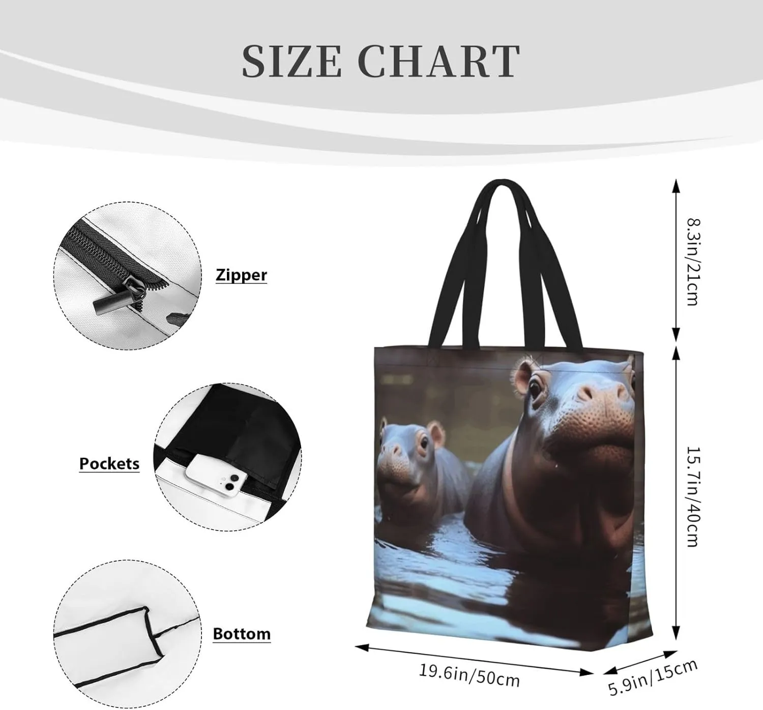 Tote Bag for Women Reusable Grocery Bags Beautiful Butterfly Tote Bag with Inner Pocket Travel Tote for Shopping