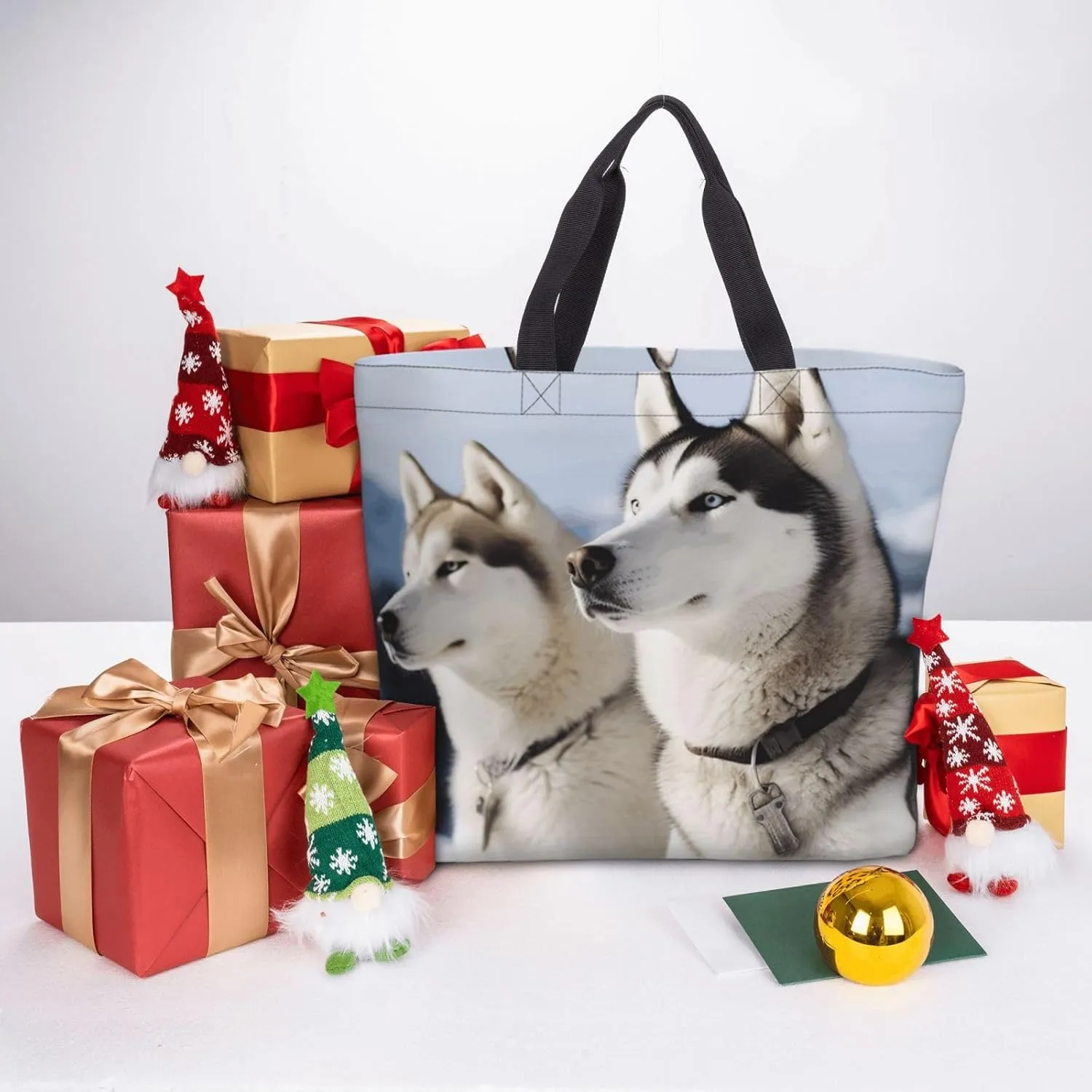Tote Bag for Women Reusable Grocery Bags Labrador Tote Bag with Inner Pocket Travel Tote for Shopping