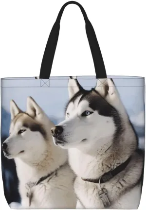 Tote Bag for Women Reusable Grocery Bags Labrador Tote Bag with Inner Pocket Travel Tote for Shopping
