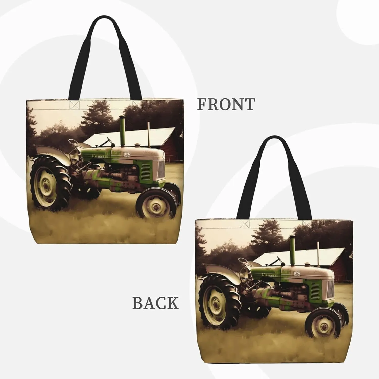 Tote Bag for Women Reusable Grocery Bags Owl Tree Branches Tote Bag with Inner Pocket Travel Tote for Shopping