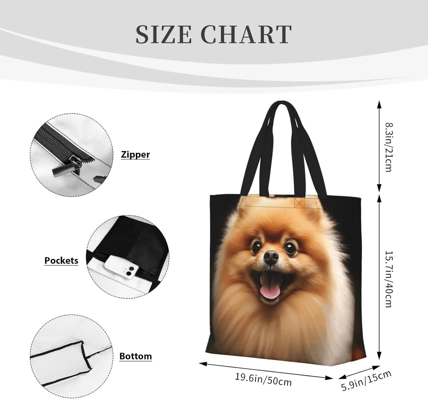 Tote Bag for Women Reusable Grocery Bags purple white Floral Tote Bag with Inner Pocket Travel Tote for Shopping