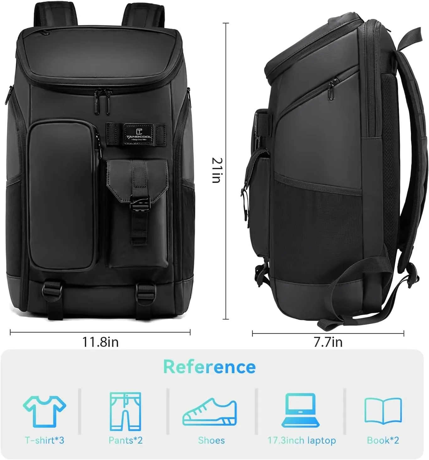 Travel Business Backpack with Shoe Compartment, 17.3 Inch Laptop Backpack,Water Resistant Business Casual Carry on Backpacks Flight Approved for Women & Men,B