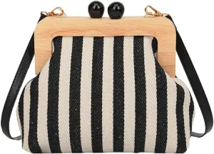 Trendy Clutch Bag Beach Bags For Women Canvas Purses Handbags Evening Bag Summer Crossbody Bag Purse Adjustable Strap 2025