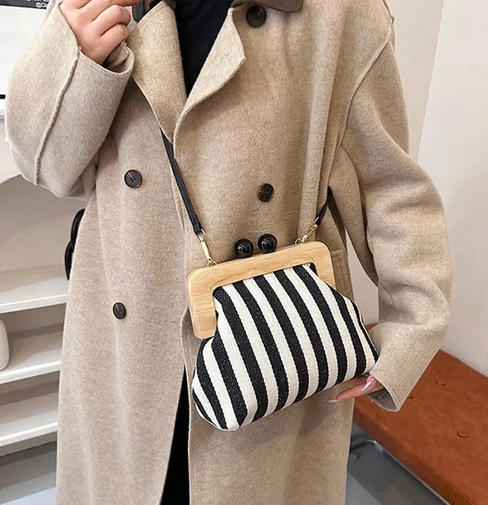 Trendy Clutch Bag Beach Bags For Women Canvas Purses Handbags Evening Bag Summer Crossbody Bag Purse Adjustable Strap 2025