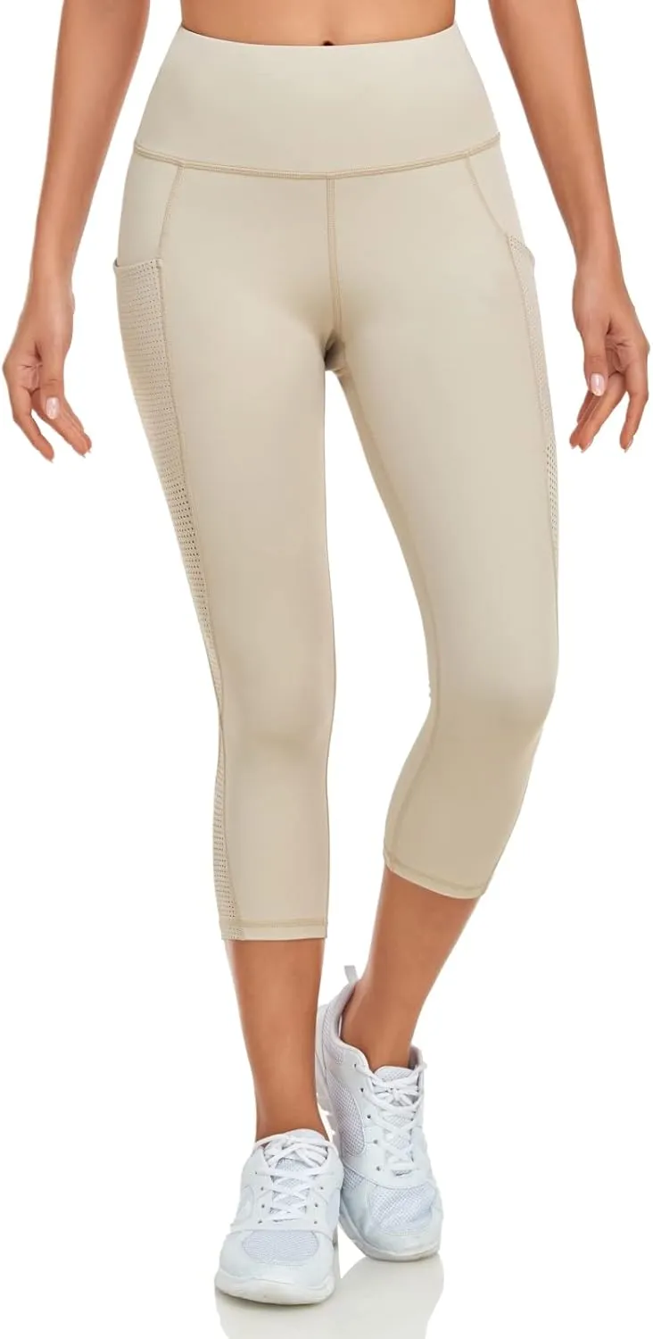 UURUN High Waisted Leggings for Women,Yoga Pants with Pockets, Tummy Control, Squat Proof, for Workout, Running