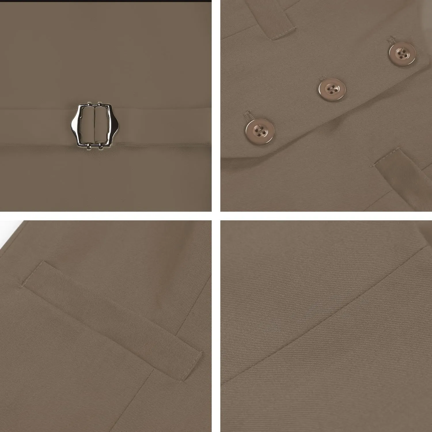 V VOCNI Suit Vest for Women Waistcoat Vintage Steampunk Dressy Casual Racerback Vest Jacket