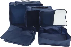 VALICLUD 1 Set Suitcase Wardrobe Storage Box Moving Bag Storage Bin Travel Clothes Luggage Closet Organizers and Storage Suitcases Wardrobe Storage Holder Navy Aluminum Alloy