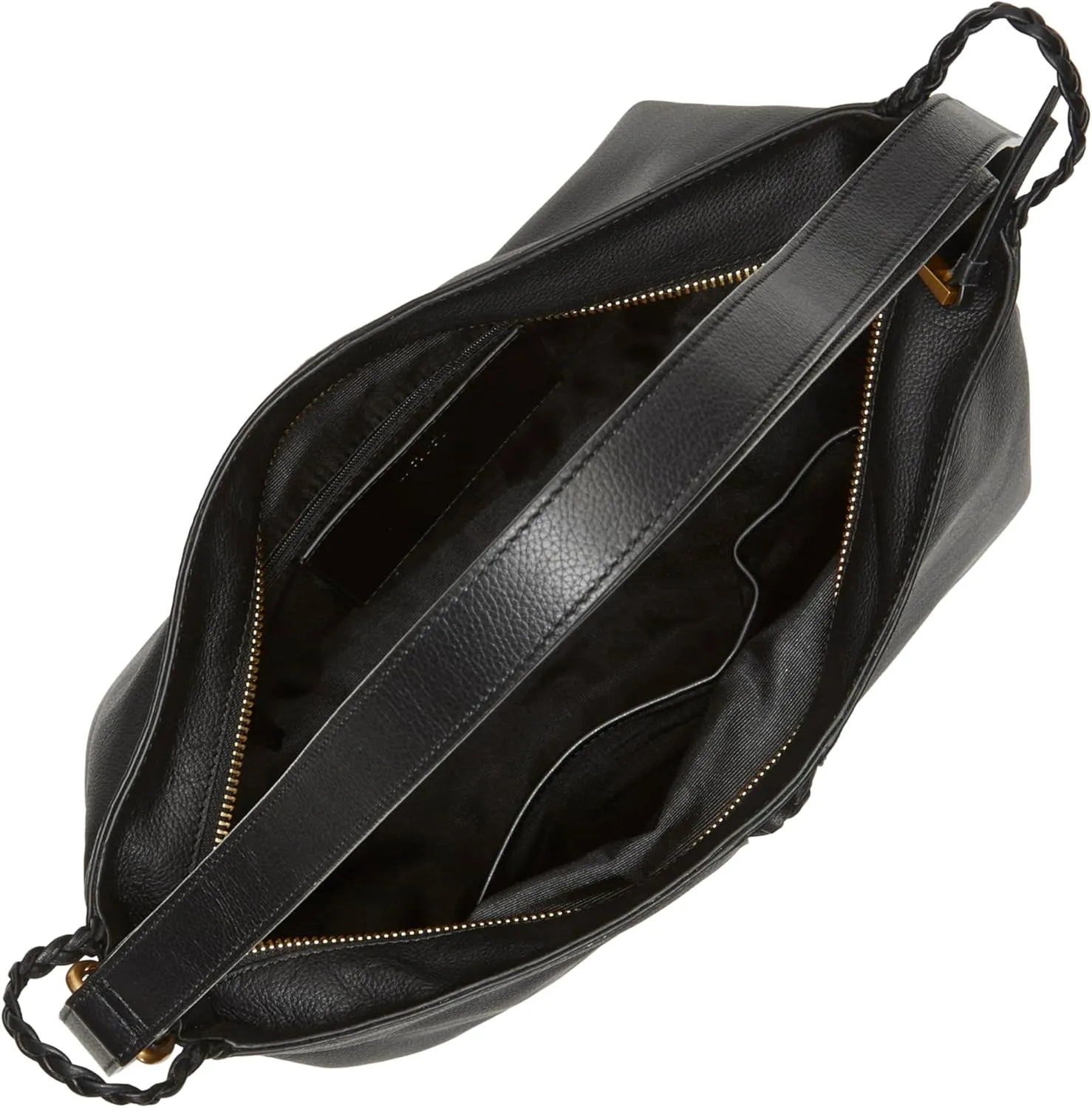 Vince Camuto Womens Licia Textured Leather Hobo Handbag